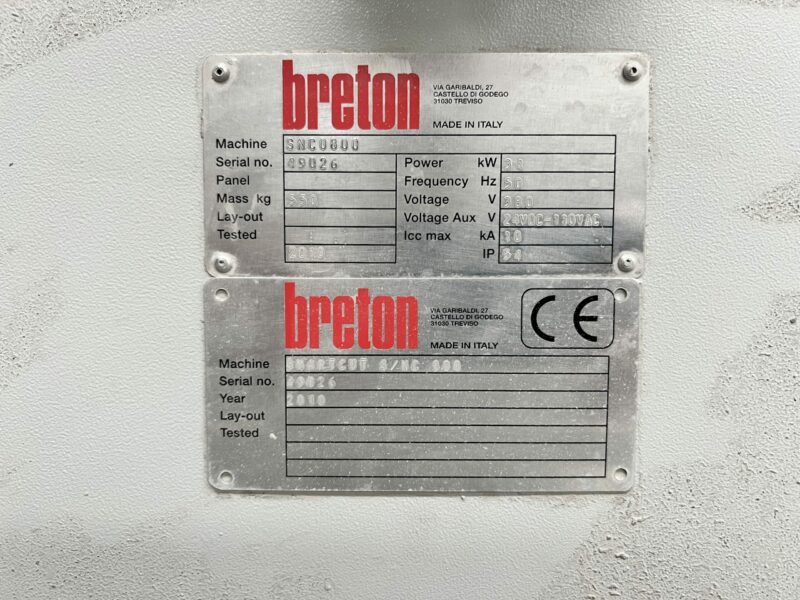 BRETON S NC 800 2E HAND VIEK-MACHINES.COM